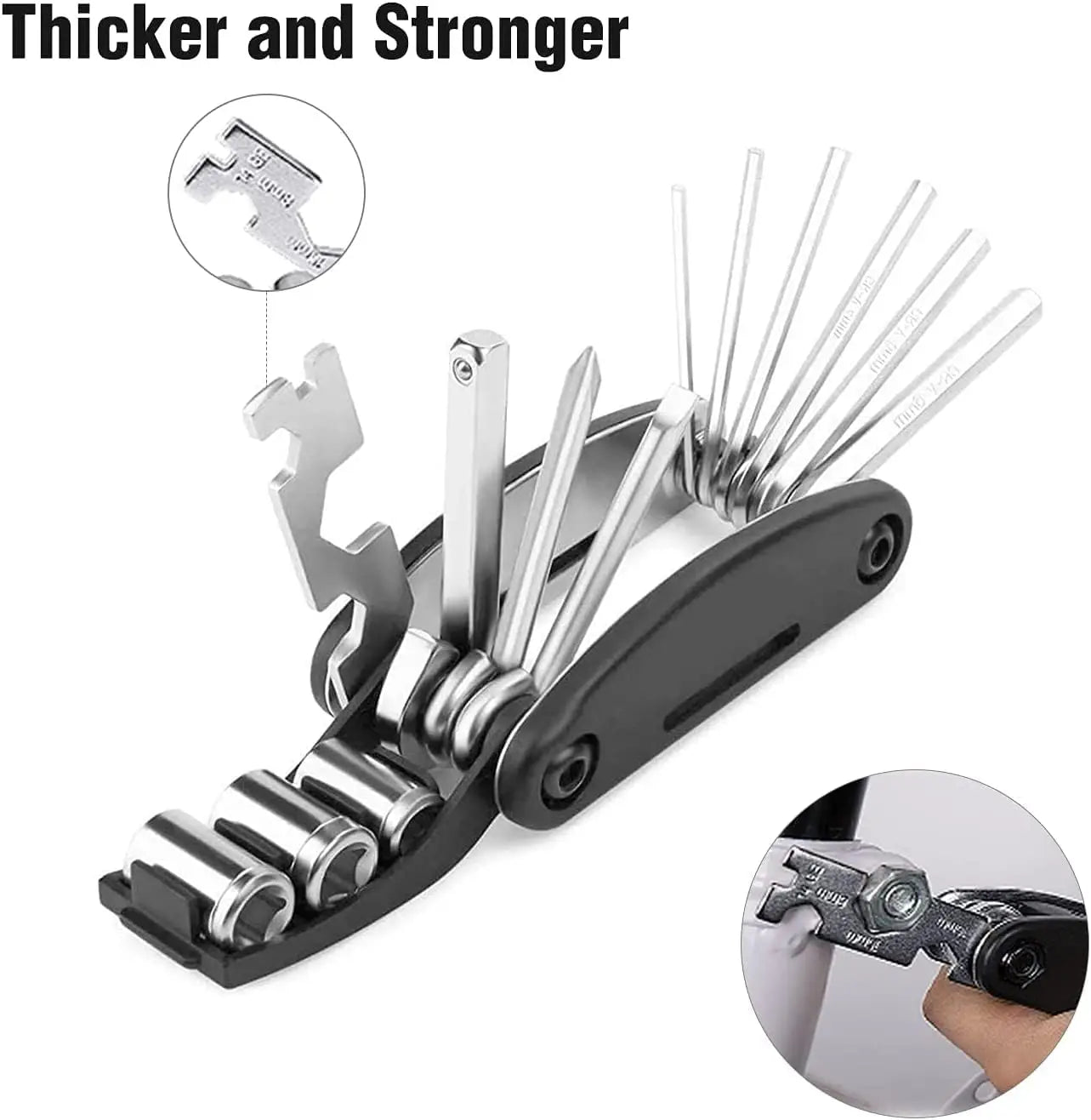 Multi Fuctional Tool 16 in 1 - Bike Tool Kit - Repair Kit for Bike, Mountainbike, E-Bike - Bicycle Mutli Set