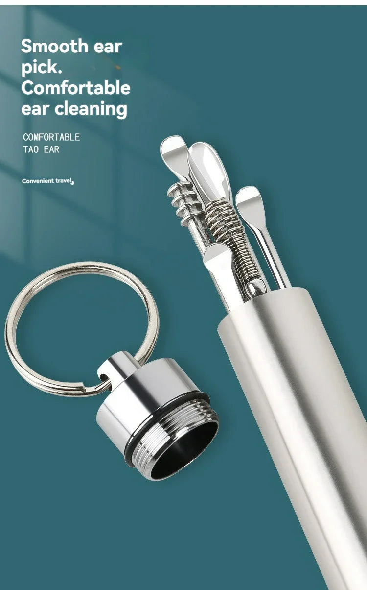 Ear Pick Six-Piece Set Ear Cleaning Ear Picking Earpick Convenient Portable Ear Pick Household for Adults