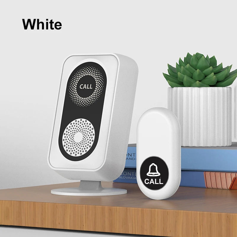 Intelligent long-distance rechargeable vibrating doorbell - Wireless, colorful, high volume - Elderly call device