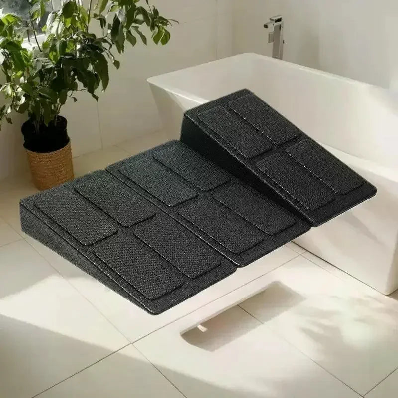 3pc Easy to Assemble Exercise Equipment – Leg Stretcher, Squat Foam Wedge, Yoga Slant Board, Durable Calf Raise Block.