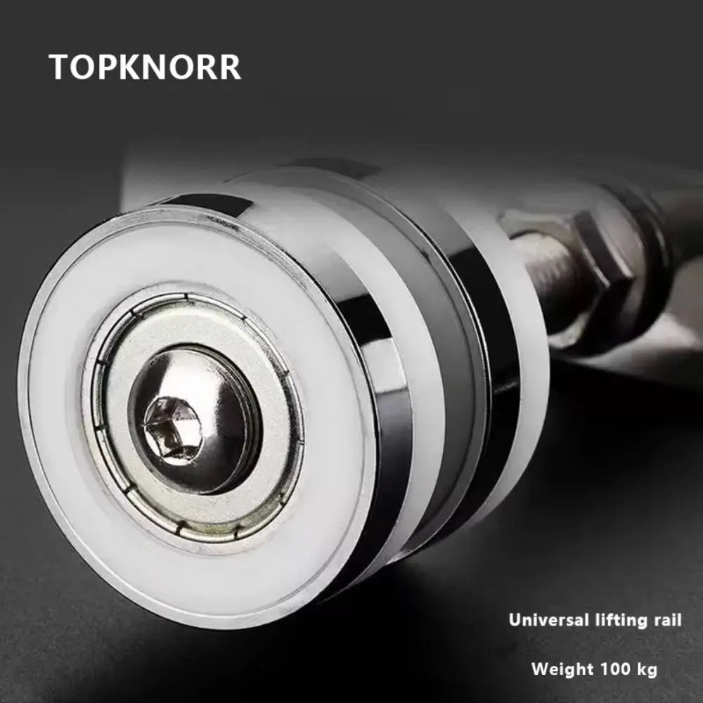 Heavy Duty Folding Door Pulley Silent Operation Durable Construction Hanging Wheel Universal Design High Load-Bearing