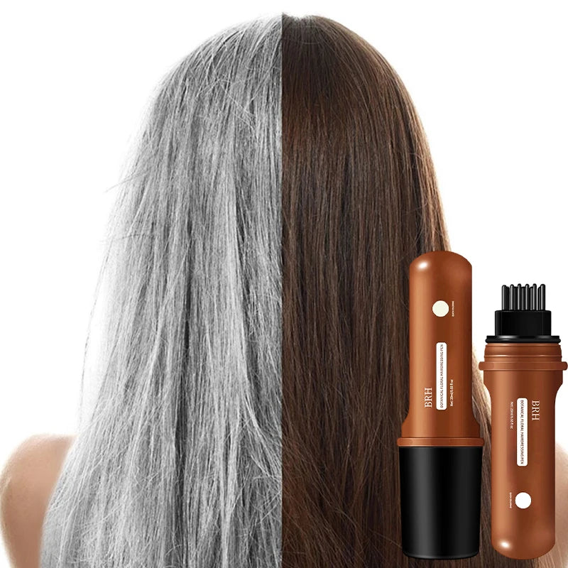Compact Hair Dye Pen - Easy to Carry,Emergency Touch Up,Quickly Covers White Hair,Natural Hair Color,Moisturizing And Nourishing