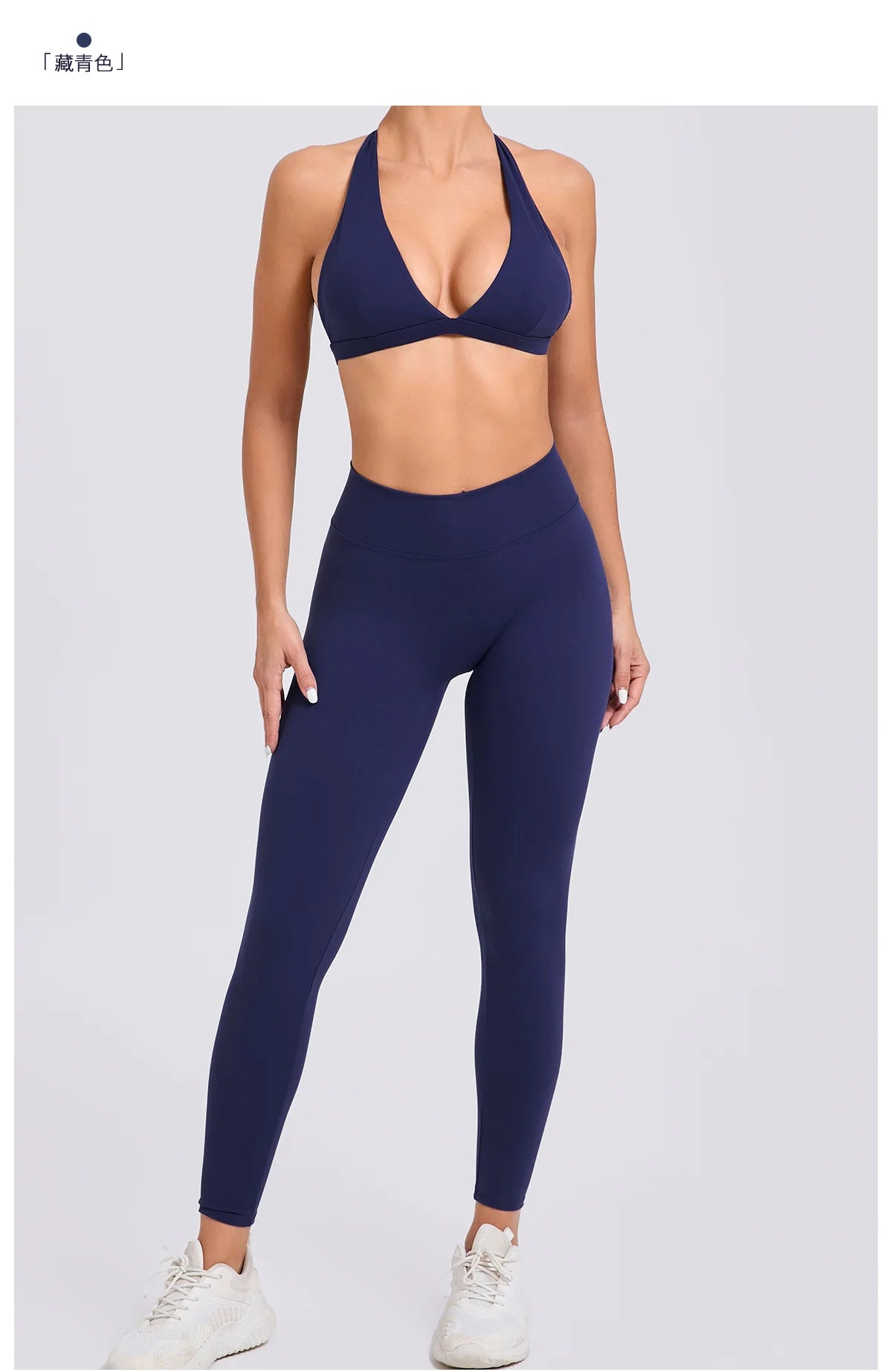 Workout Set for Women Quick Dry Yoga Outfit Seamless Sports Bra High Waist Gym Leggings with Pockets Running Fitness