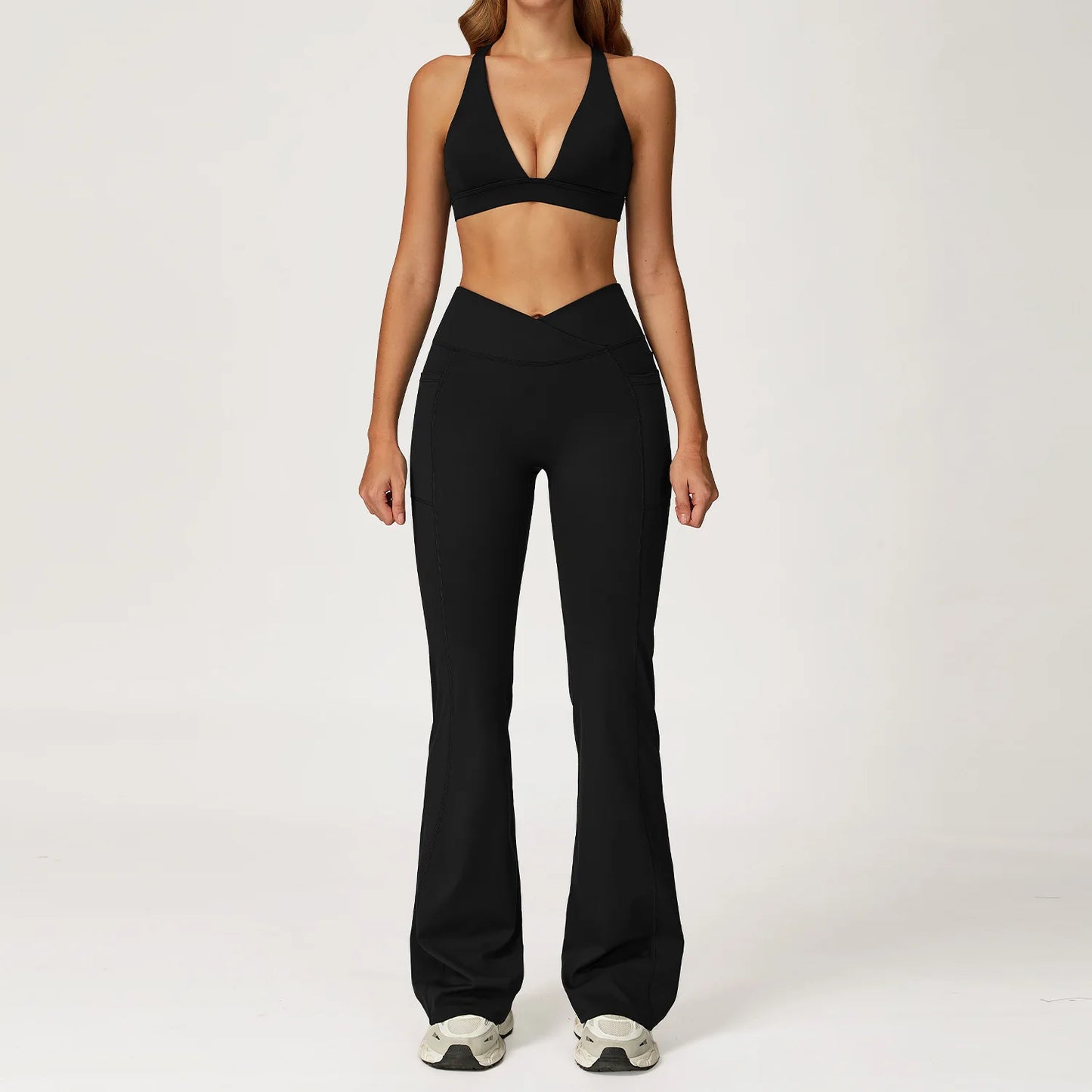 2PCS Yoga Set Gym Clothes Workout Sportswear Yoga Suits Women Tracksuits Fitness Outfits Sports Bra Gym Leggings