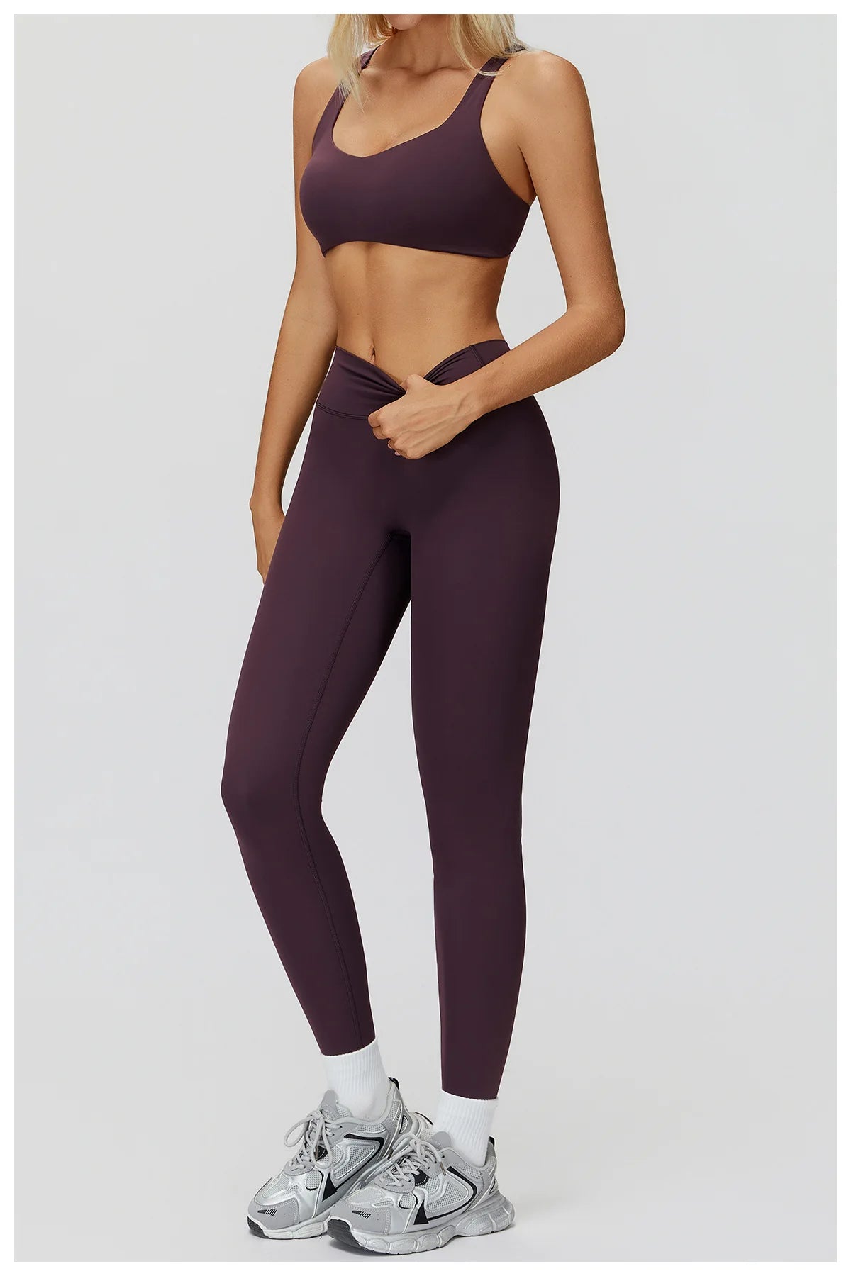 Yoga set 2 pieces women's sportswear gym clothes exercise running fitness set