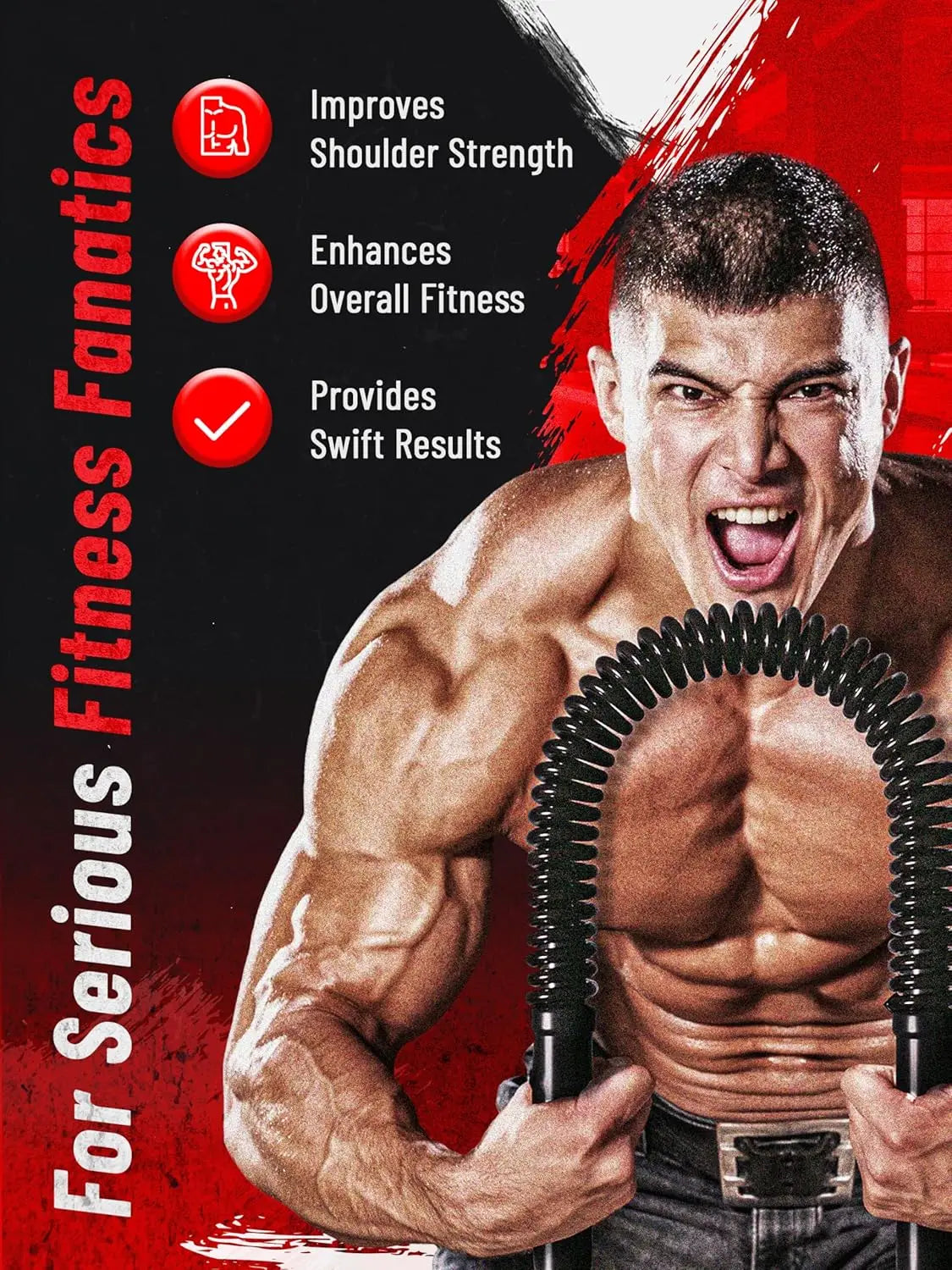 Fitness Arm Strength Device Home Chest Muscle Upper Arm Muscle Exercise Enhancement Stick Muscle Fitness Equipment Spring Stick