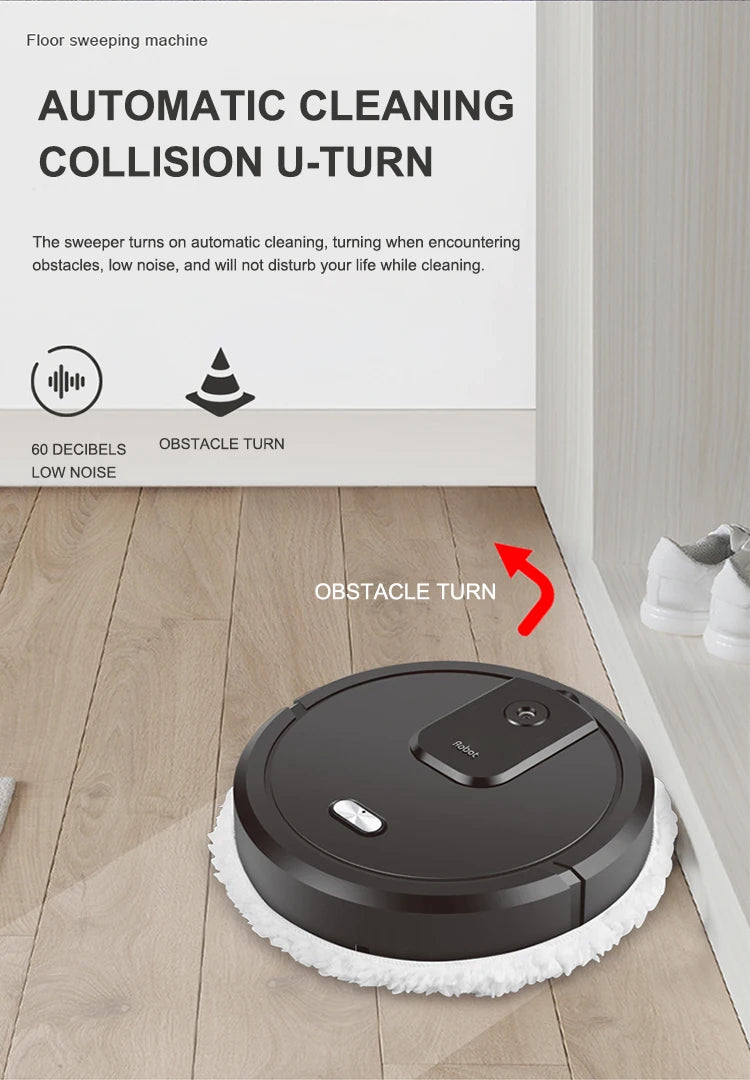 NEW Smart Sweeping, Mop Robot Vacuum Cleaner Dry and Rechargeable