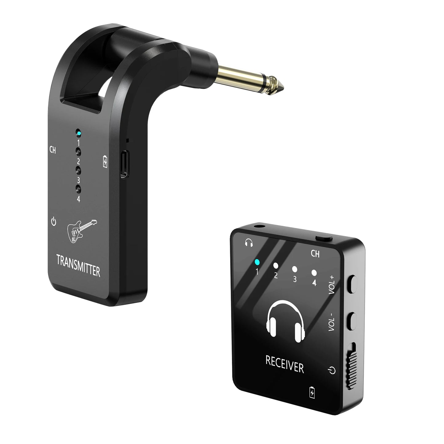 Wireless In Ear Monitoring System, 2.4GHz Wireless IEM System with Transmitter and Lavalier Receiver, for Band Rehearsal