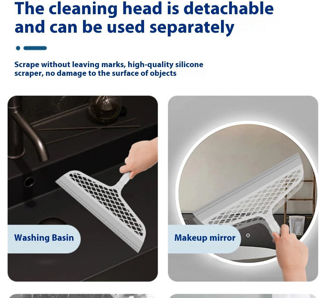 Silicone Scraper Broom Magic Wiper High Place Glass Wiper Floor Mop Household Splicing Cleaning Broom Bathroom Sweeping Water