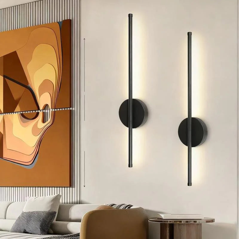 2 Pack Rechargeable Wall Light, Cordless Wall Mounted LED Light with Remote Control, Dimmable Decorative for Living Room