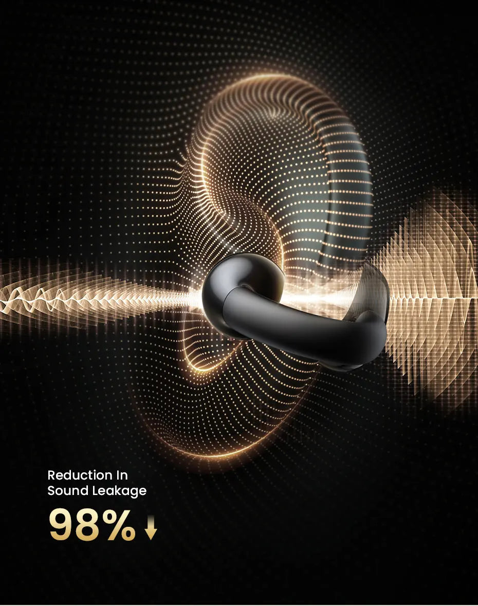 UGREEN Choice HiTune S3 Open Ear Clip Wireless Earbuds Bluetooth Sports Earphones Headphones in Mic with Earhooks & Ear Hook