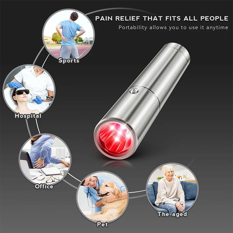 Red Light Therapy Device Pen for Body Therapy Skin Care Health 630nm, 660 nm, 710 nm, 850nm, 900nm Near Infrared Lamp
