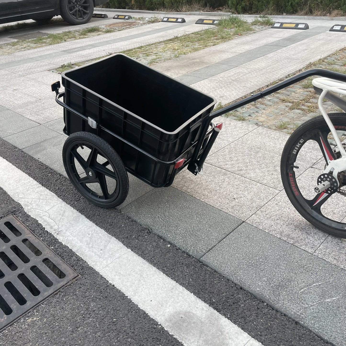 Heavy Duty 50kg Bike Bicycle Cargo Trailer Durable Transport Carrier Tow Cart Wagon For Industrial & Home Use New & Used