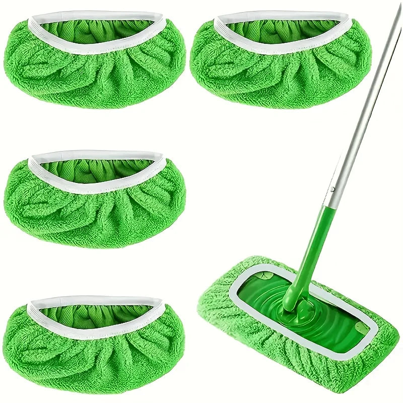 A Set of  High-quality Reusable Mop Replacement Pads: Washable, Durable, Wet and Dry Dual-use, Highly Absorbent,