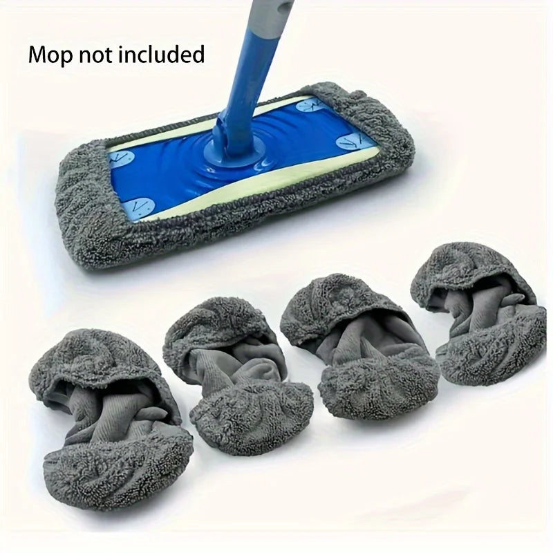 2pcs,Reusable Mop Replacement Pad,Flat Floor Mop Cloth,Washable and Durable Replacement Mop Cloth,High Dirt and Water Absorption