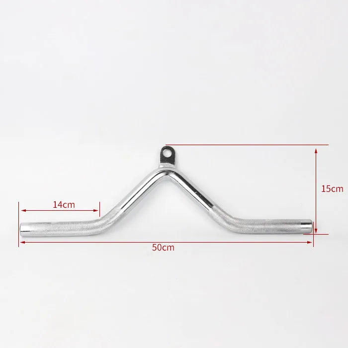 Gym Home Equipment Accessories Lat Pull Down Bar，Chrome-plated Surface Anti-rust High Load-bearing Fitness Tricep Rope Training