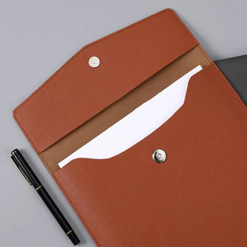 Storage Bag Simple A4 File Folder Large Capacity Waterproof Document Bag Portable Vertical Paper Organizer Contract Storage
