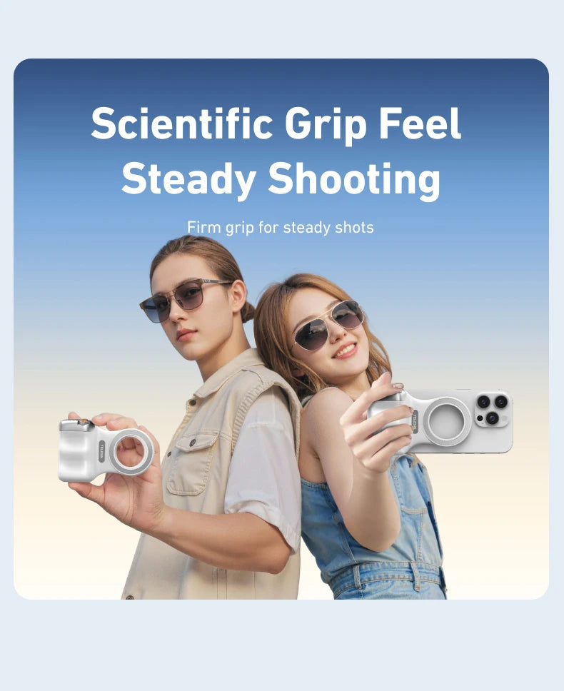 TELESIN Phone Camera Shoot Hand Grip Magnetic Smart Phone Holder