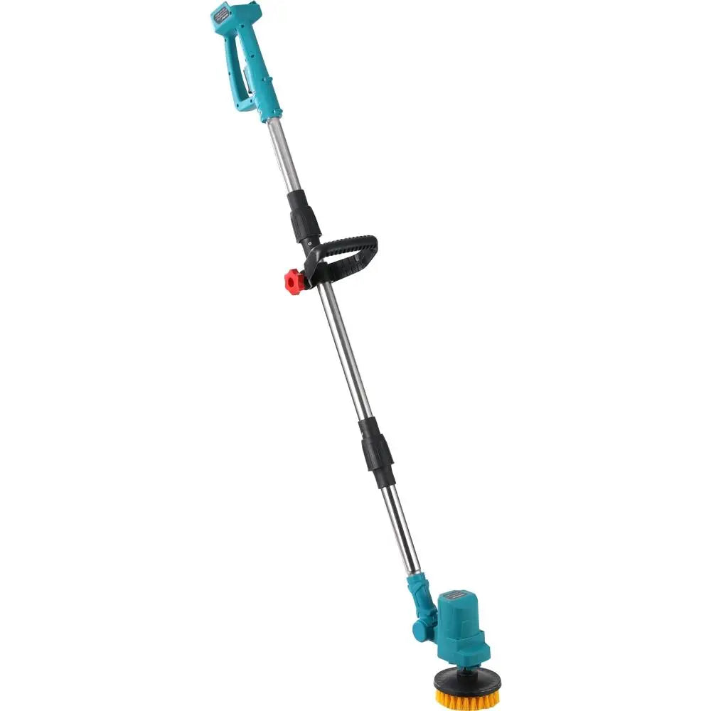 Cordless Cleaning Brush Multi-Surface Adjustable Speed 60dB Quiet Interchangeable Brush Heads for Kitchen Bathroom, No battery