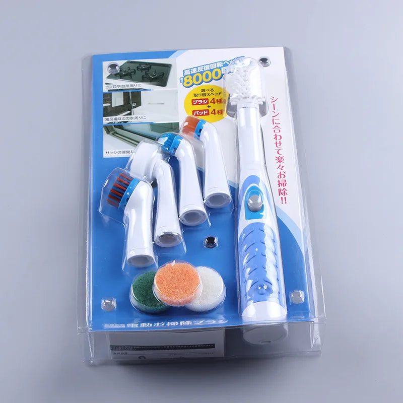 Electric Cleaning Brush 1PC Cordless Kitchen Bathroom Tea Set Electric Shoe Brush Replacement Brush Head Battery Shoe Brush