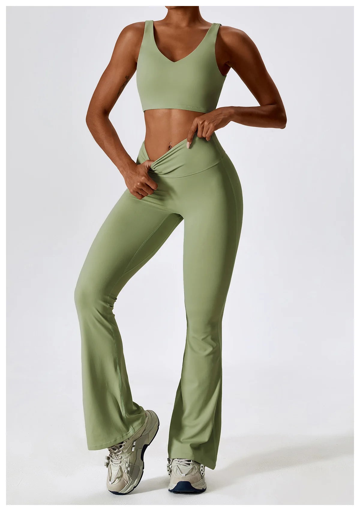 Yoga Set 2PCS Seamless Women Sportswear Workout Clothes Athletic Wear Gym