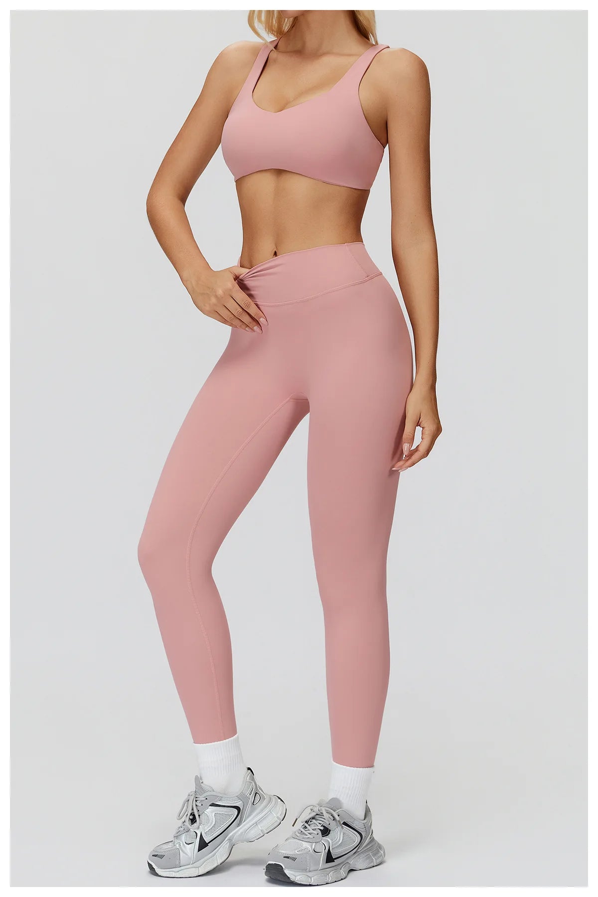 Yoga set 2 pieces women's sportswear gym clothes exercise running fitness set