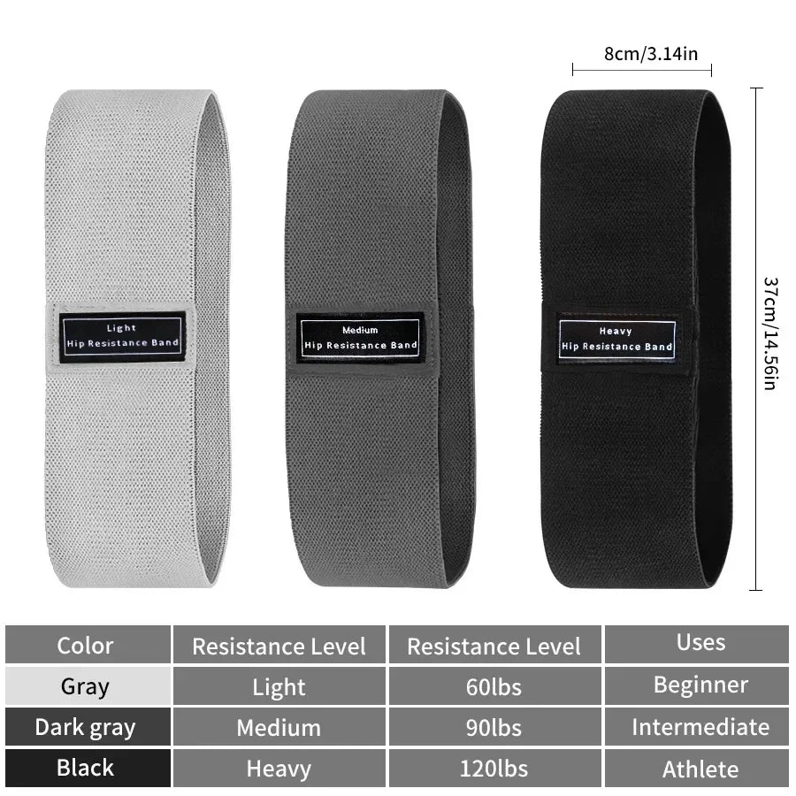 New Fabric Resistance Hip Booty Bands Glute Thigh Elastic Workout Squat Circle Stretch Fitness Strips Loops Yoga Gym Equipment