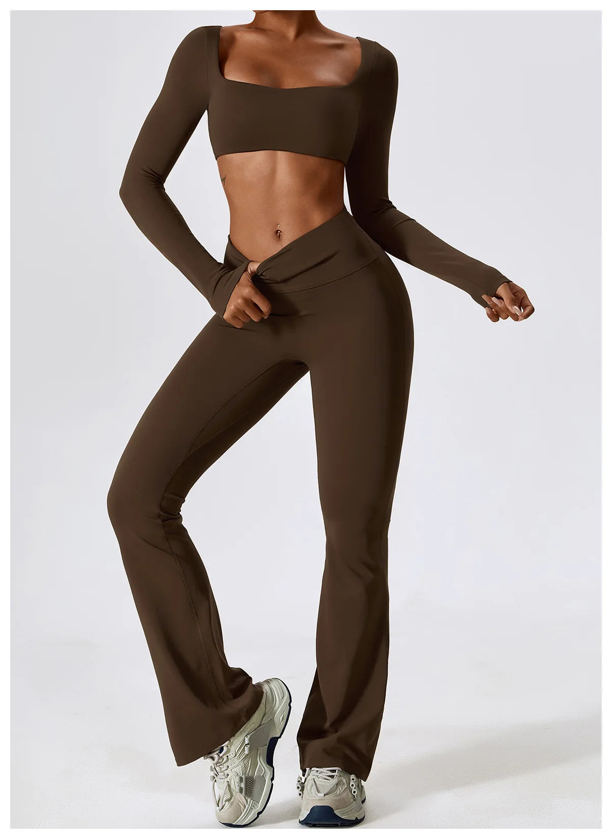 Yoga Set 2PCS Seamless Women Sportswear Workout Clothes Athletic Wear Gym
