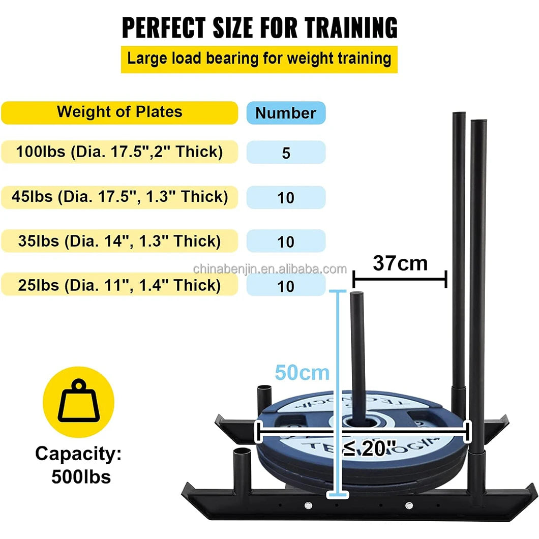 Gym Pull Sled For Weight Training Fitness Strength Sled To Improve Athletic Speed Sports & Entertainment Product