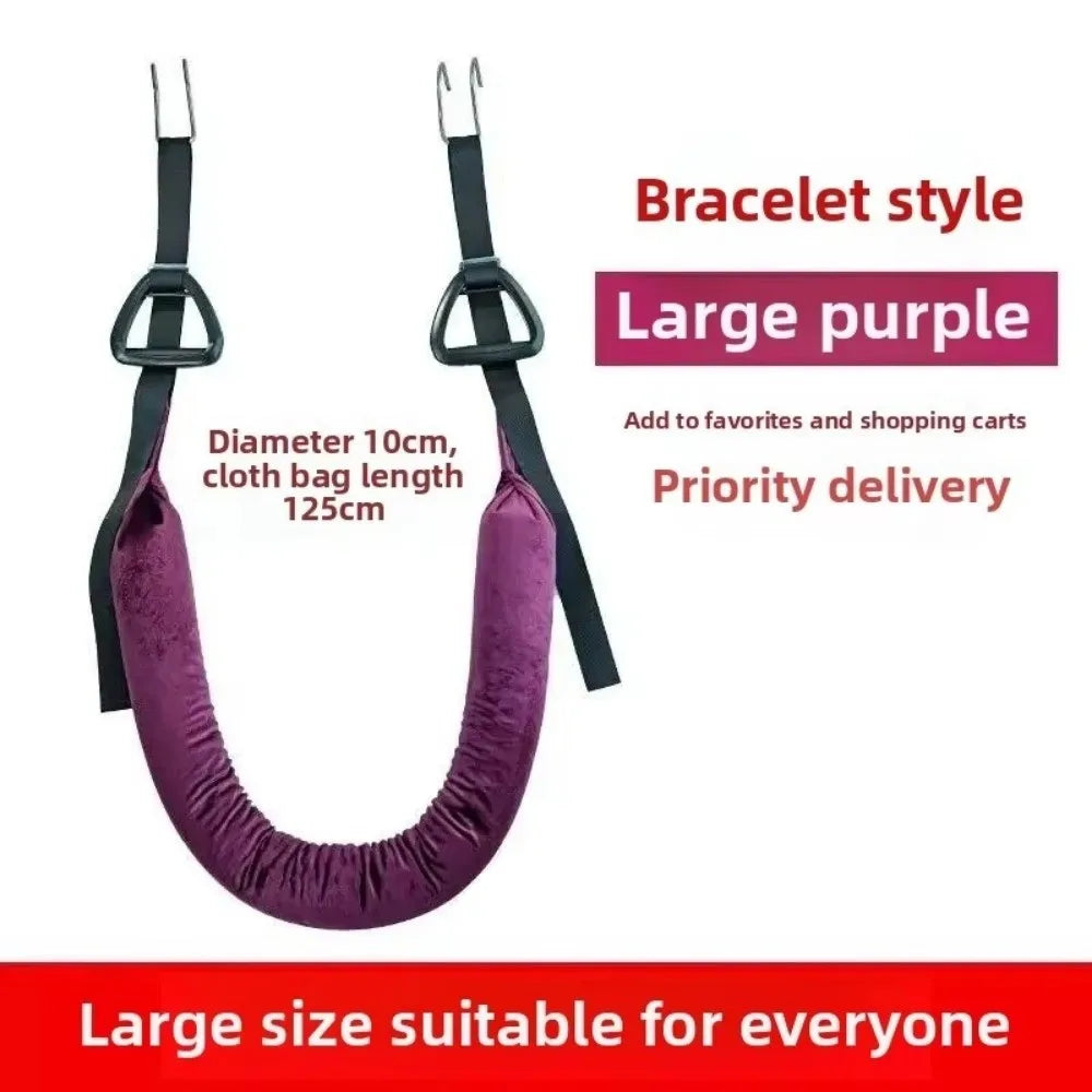 Hanging Traction Belt Waist Support Ergonomic Fitness Yoga Band Lumbar Stretching Device Disc Auxiliary Belt Home Fit Equipment