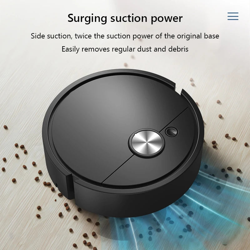 3 in 1 Robot Vacuum Rechargeable Vacuum Mop Robot Sweeping Machine Compact Cleaning Machine for Pet Hair Stubborn Dirt