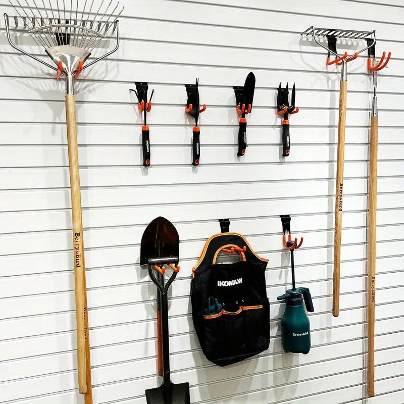 Heavy Duty Metal  Garage Storage Hooks  Wall Mount Non-Slip Coating For Storage For  Bikes  Power Tools Garden  Equipment