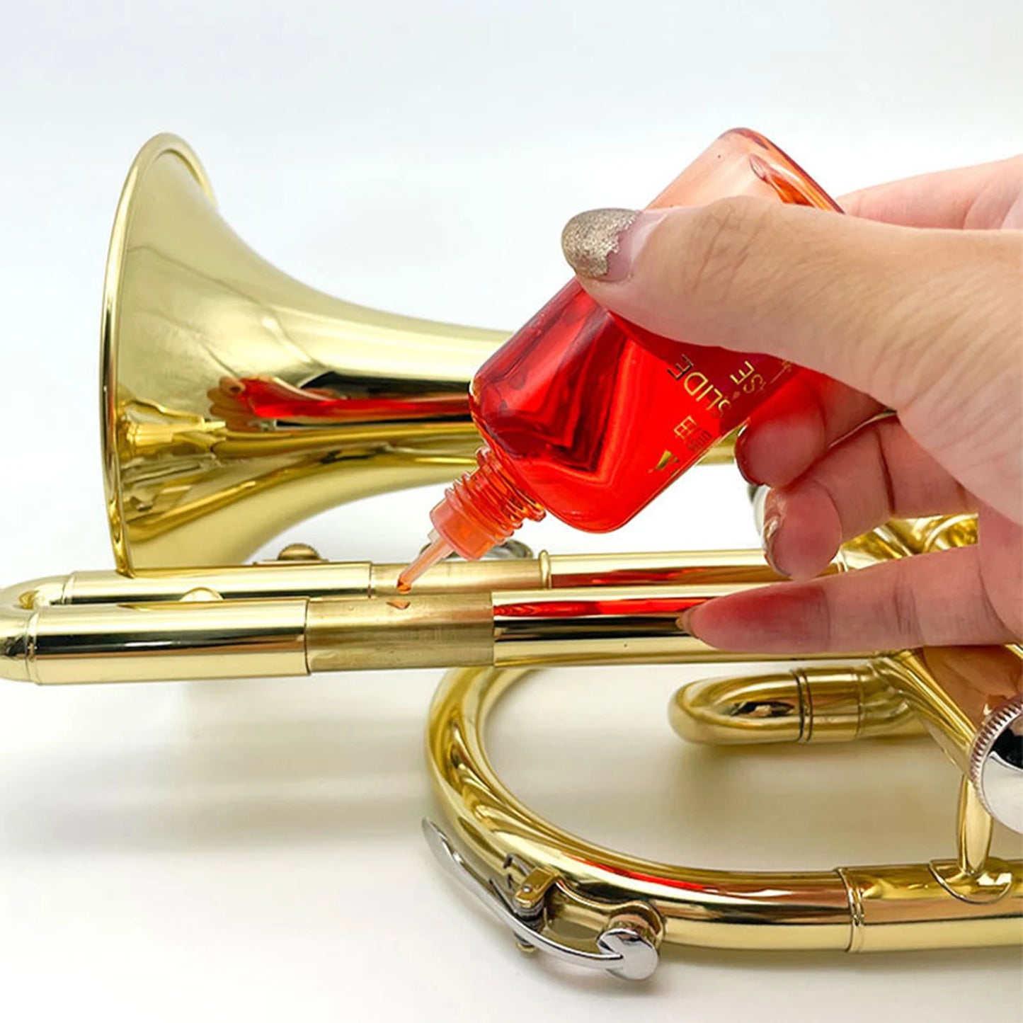 Trombone Lubricant Instrument Accessories Multifuction 50ml Trombone Slide Oil for Tubas French Trombones Euphoniums Accessories