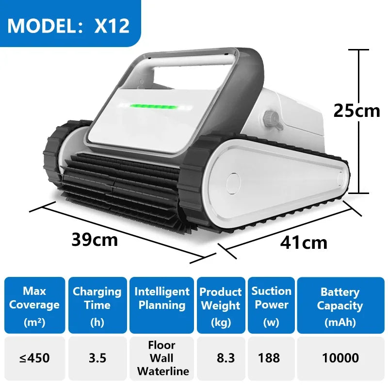 Electric Pool Cleaning Cordless Robot Automatic Robot Swimming Pool Automatic Cleaning Swimming Pool Robot