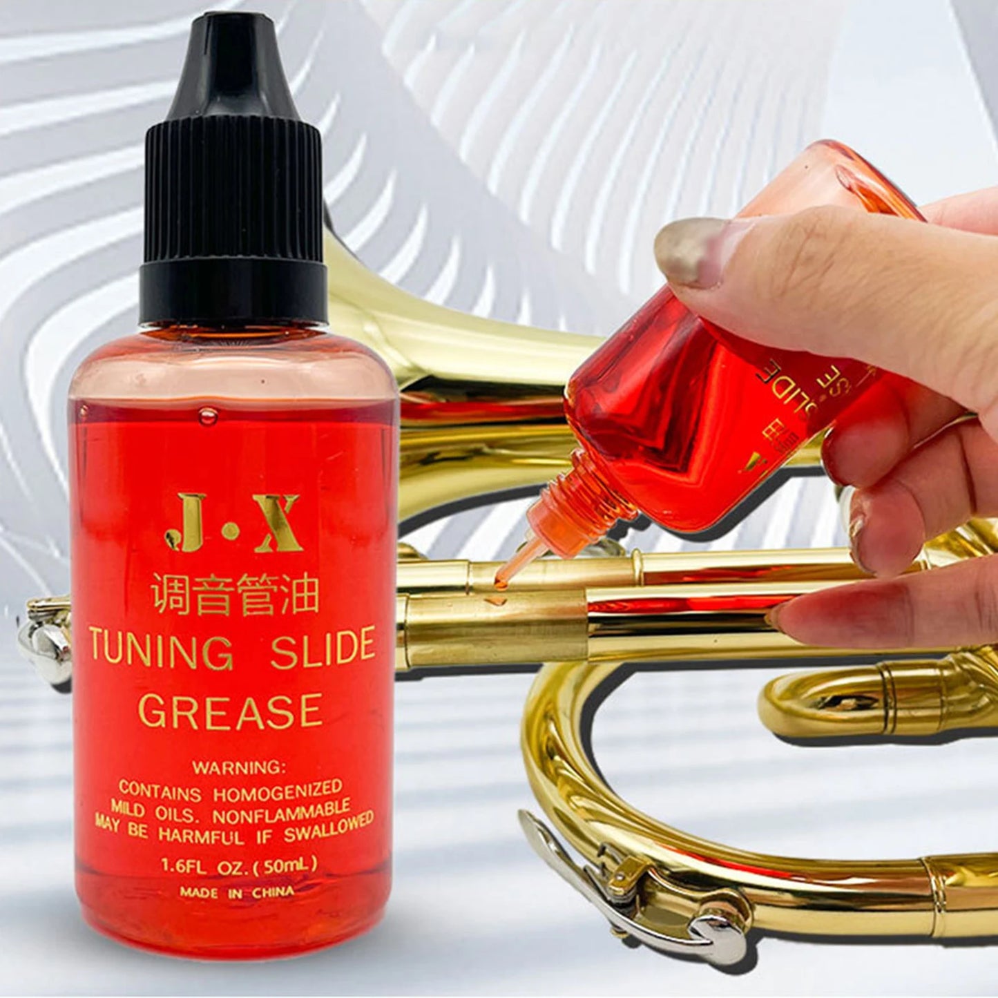 Trombone Lubricant Instrument Accessories Multifuction 50ml Trombone Slide Oil for Tubas French Trombones Euphoniums Accessories