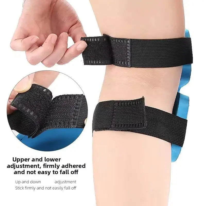 1pair Knee Protection Pad Labor Insurance Garden Knee Pads Thickened Wear-Resistant Knee Protectors with Adjustable Straps