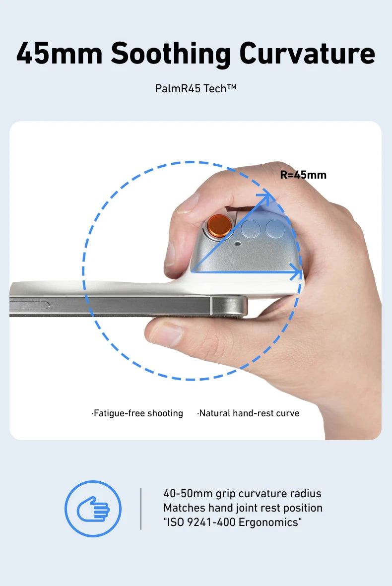 TELESIN Phone Camera Shoot Hand Grip Magnetic Smart Phone Holder Shooting Aid Remote Control Handle