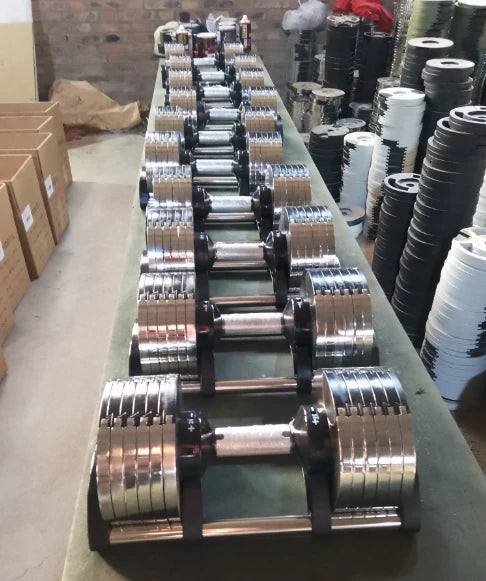 Wholesale 28kg Commercial Adjustable Dumbbell Set High Quality Fitness Gym Equipment Iron and Steel Material for Training