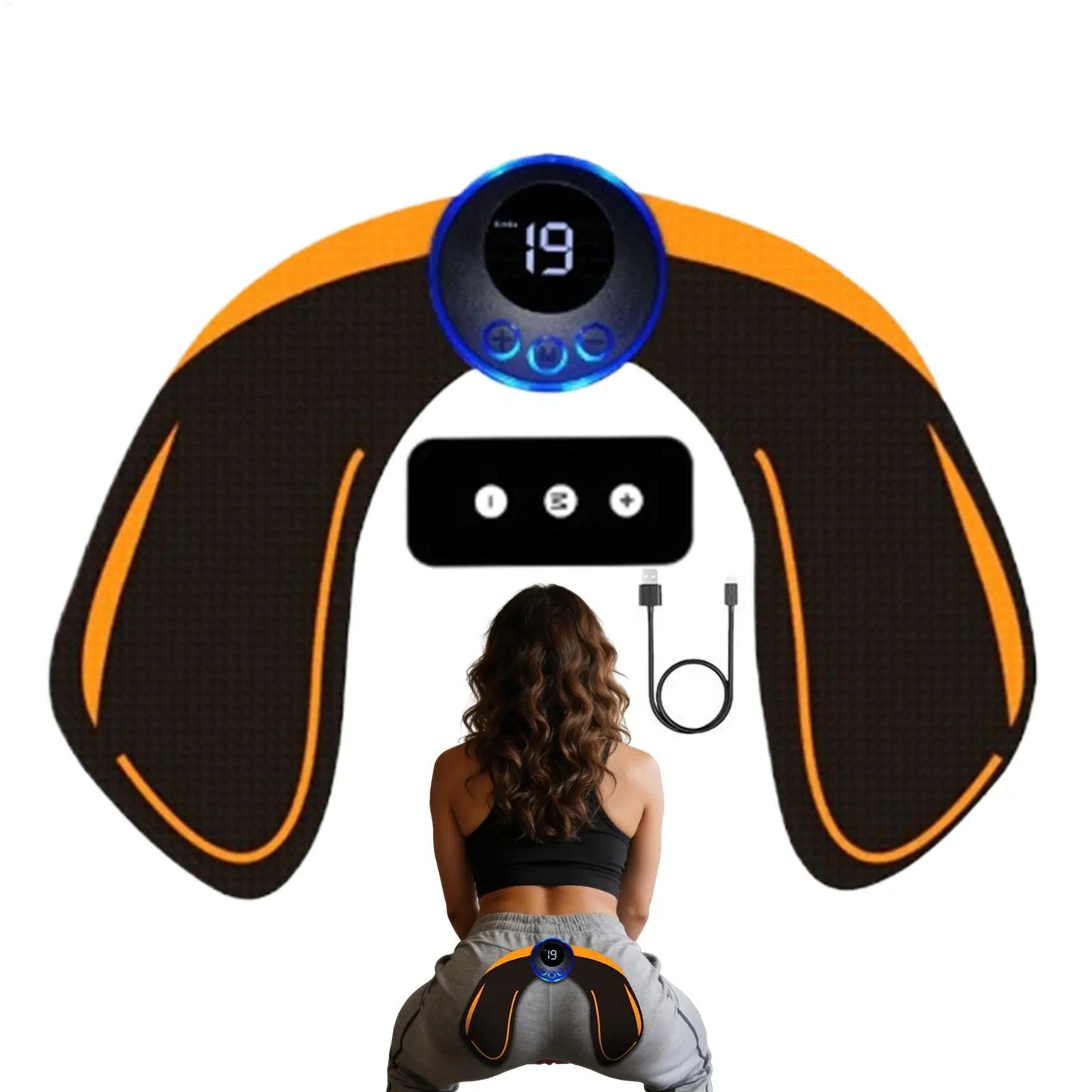 Intelligent Glute Stimulator Wireless Muscle Toner EMS Training Butt Lifter for Home Gym Travel Workout Toning Equipment Fitness