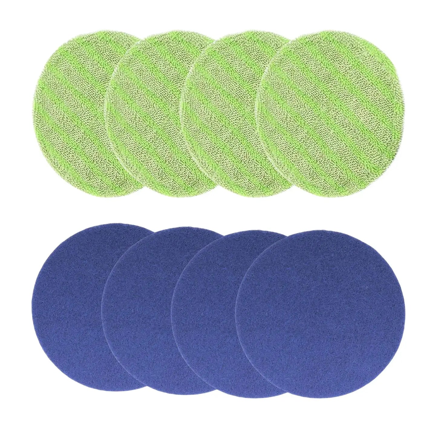 4Pcs Round Mop Replacement Pads 16.5cm Floor Cleaning Electric Rotary Mop Pads Floor Scrubber Pads for Spin Scrubber Mops