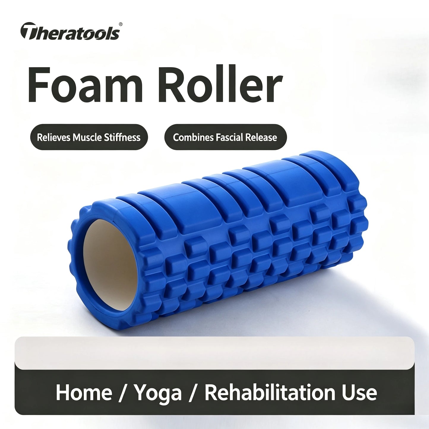 Yoga Column Foam Fitness Pilates Back Muscle Massage Roller Gym Home Myofascial Release The Grid Body Relaxation