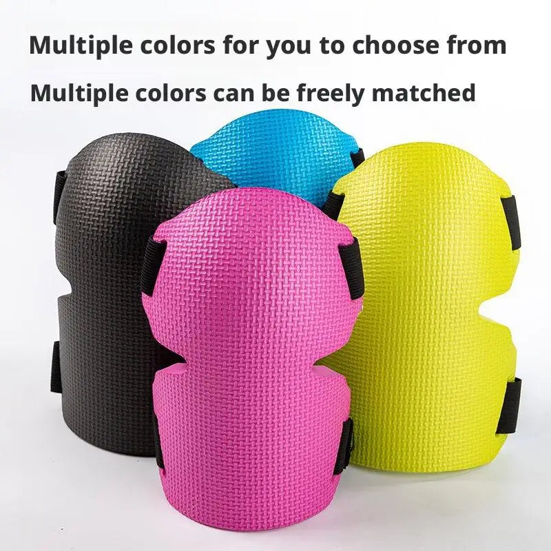 1pair Knee Protection Pad Labor Insurance Garden Knee Pads Thickened Wear-Resistant Knee Protectors with Adjustable Straps