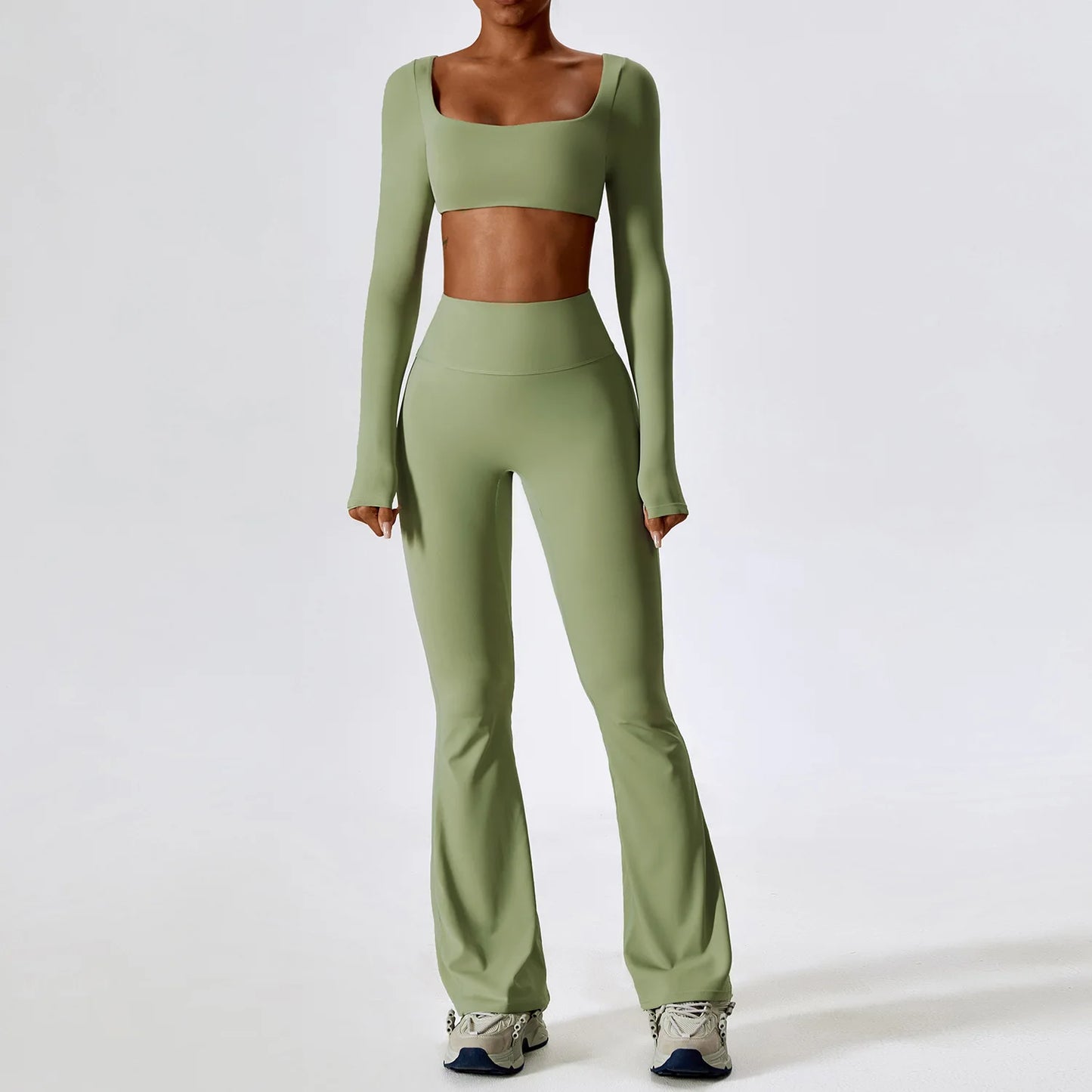 Yoga Set 2PCS Seamless Women Sportswear Workout Clothes Athletic Wear Gym