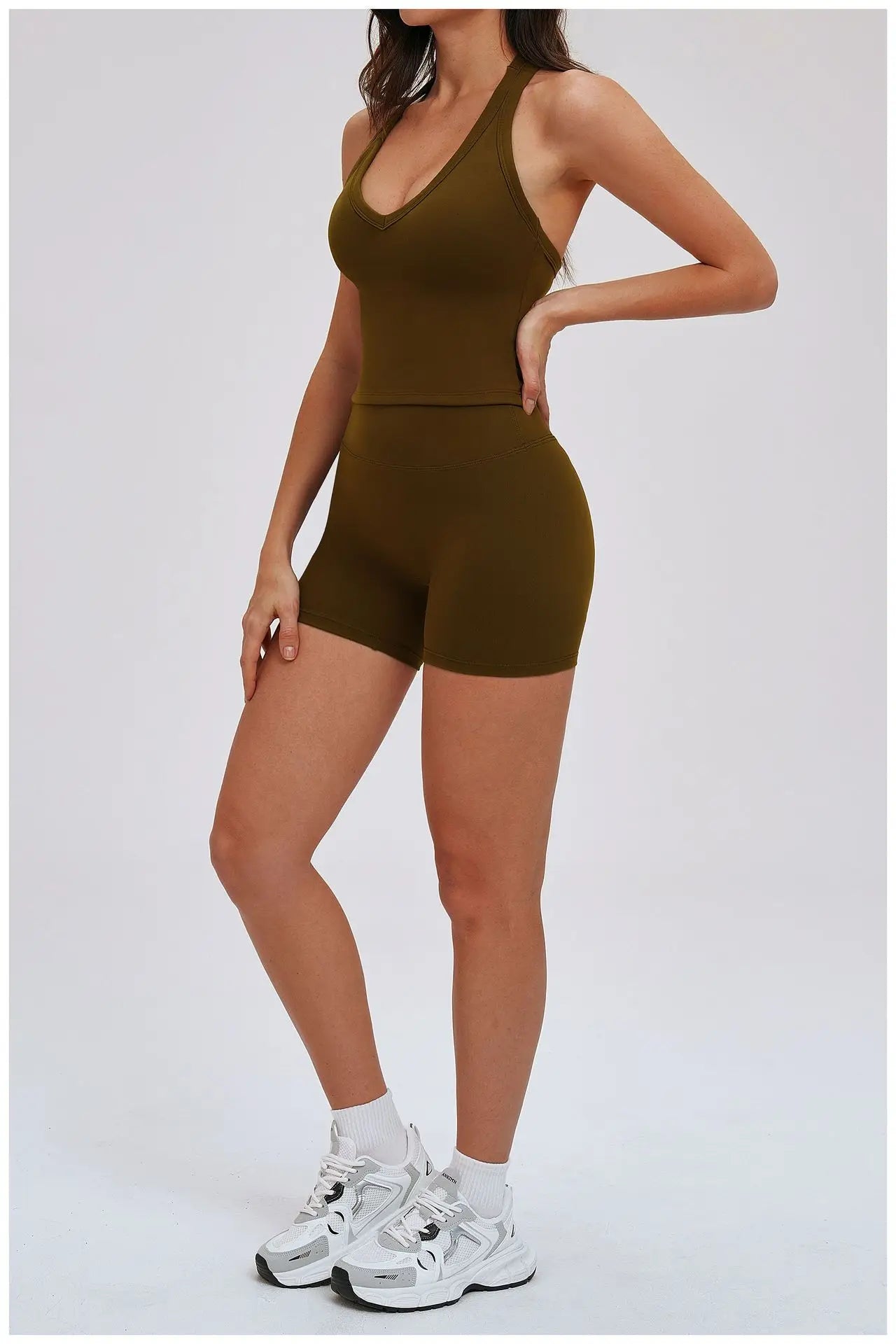 Yoga Set for Women 2026 Beauty Back Tight-Fitting Versatile Yoga Outfit Outdoor Running Sports Set