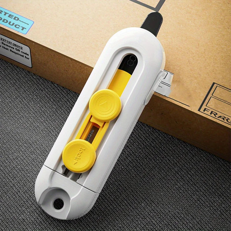 Compact Artistic Box Cutter - Portable Mini Utility Knife For Opening Packages, Office Stationery & Crafts