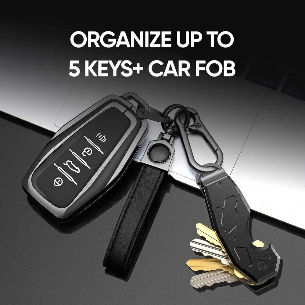 Compact Key Organizer Keychain – Holds 1-6 Keys, Minimalist Key Holder for Men and Women