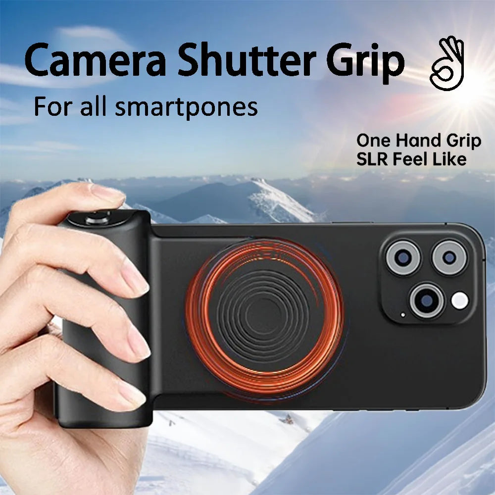 Smartphone Camera Shutter Grip Magnetic Bluetooth Camera Handle