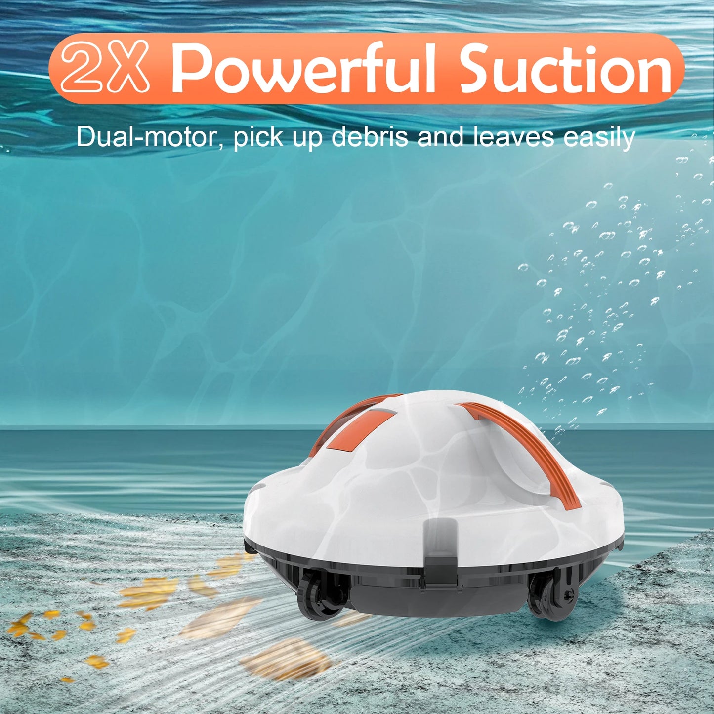 Smart Control Cleaning Cordless Vacuum Wall Mounted Automatic Pool Swimming Accessory Robotic Cleaner Robot