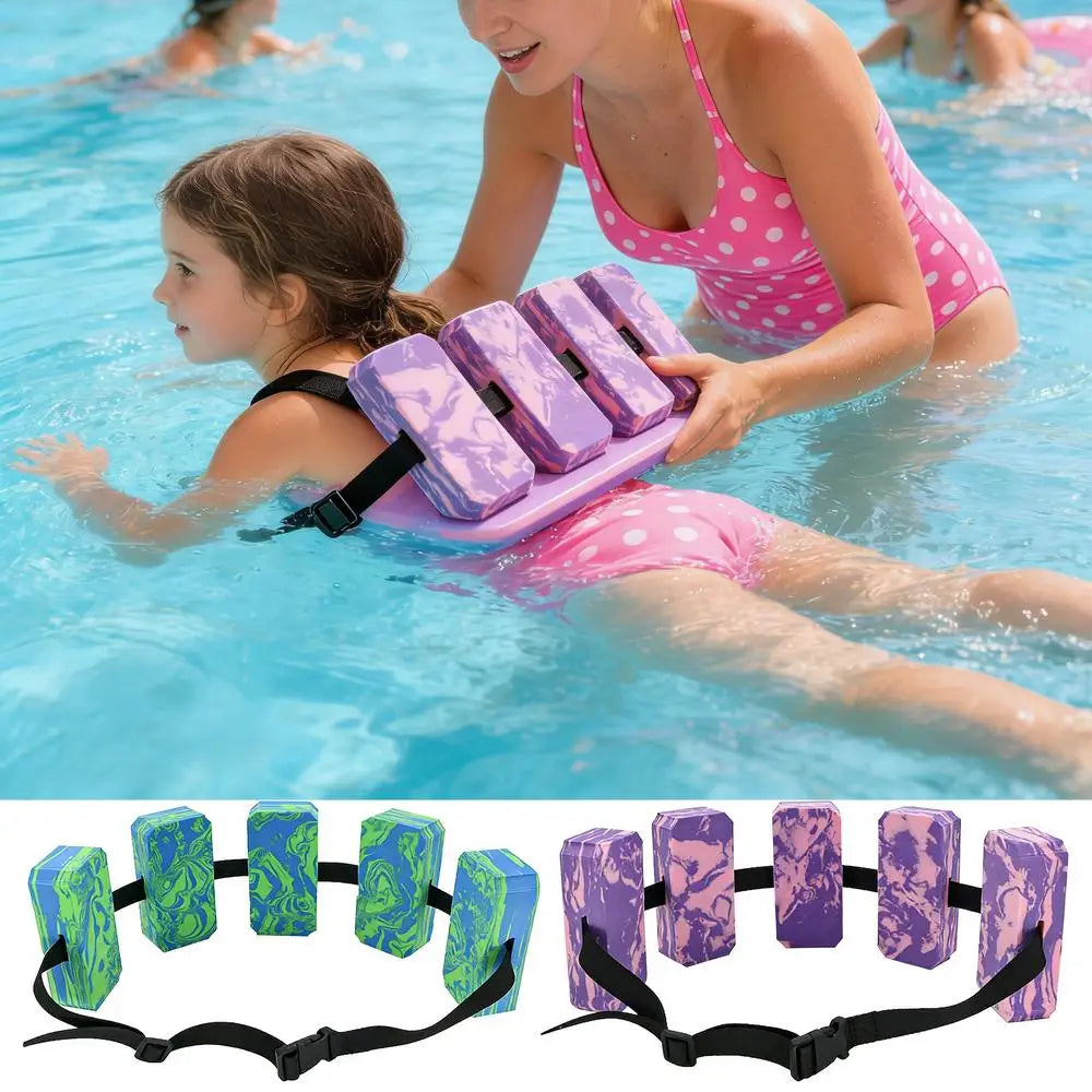Swim Belt Adjustable Kids Waist Pool Practice Equipment Flotation Belt for Boys Girls Beach Lake Pool Exercise Workout Fitness