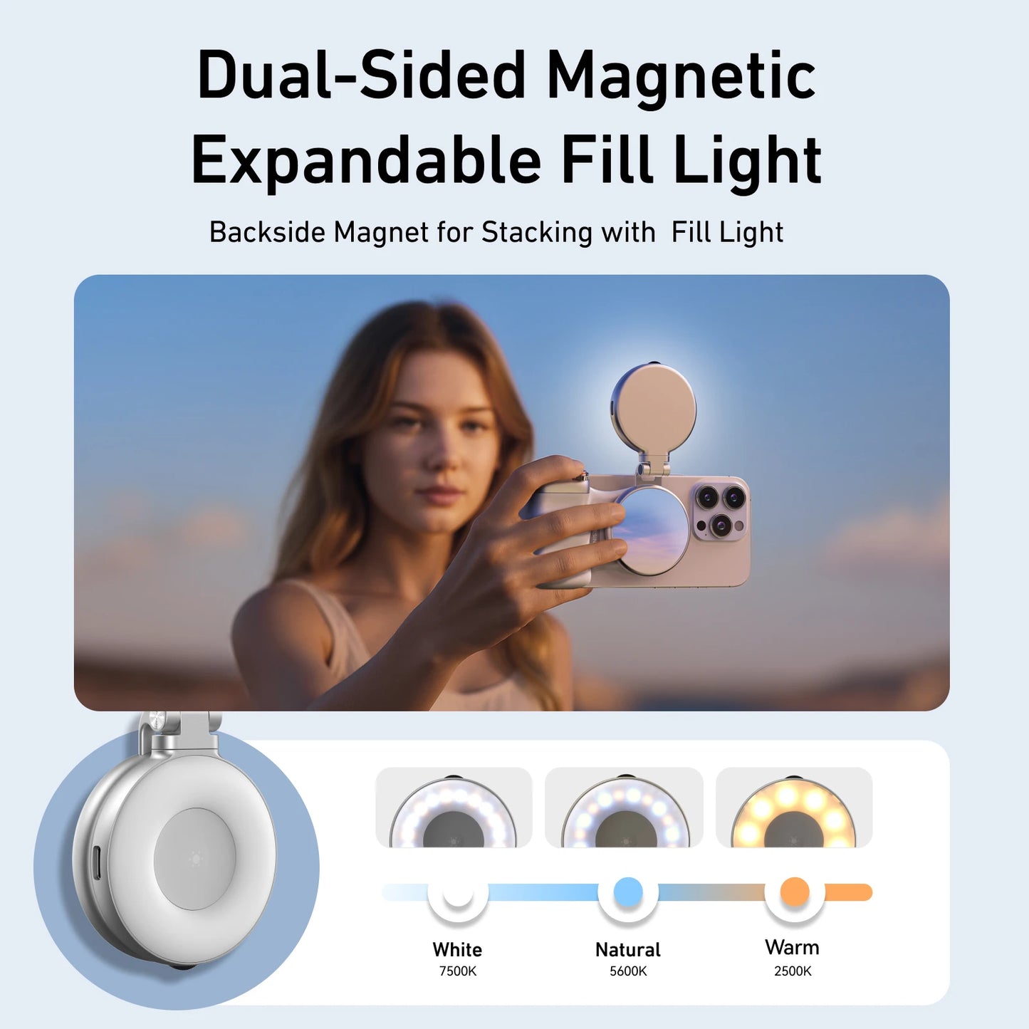 TELESIN Phone Camera Shoot Hand Grip Magnetic Smart Phone Holder Shooting Aid Remote Control Handle